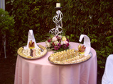 mesa servida en matrimonio